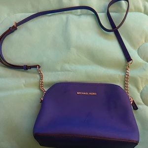 MK blue crossbody bag